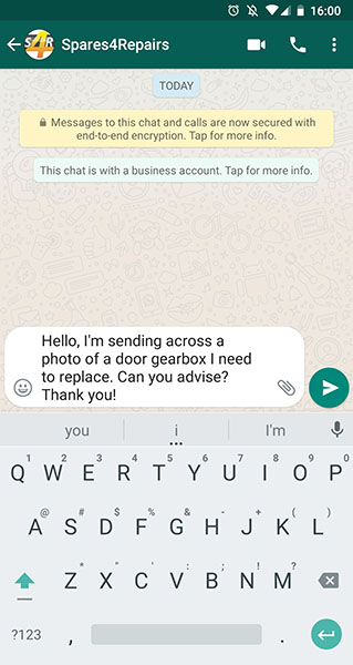 A Whatsapp Tech Support Chat